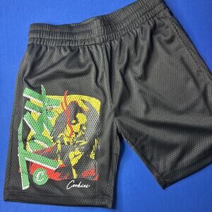 Cookies urban street wear black shorts with Peter Tosh logo men's sz Medium 🔥